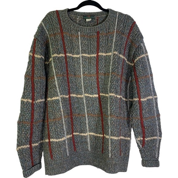 ABERCROMBIE & FITCH‎ Vintage Grandpa Oversized Crew Neck Knit Sweater - XL